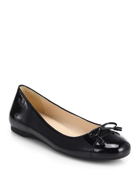 prada black bow ballet flats|prada padded maryjane ballet flats.